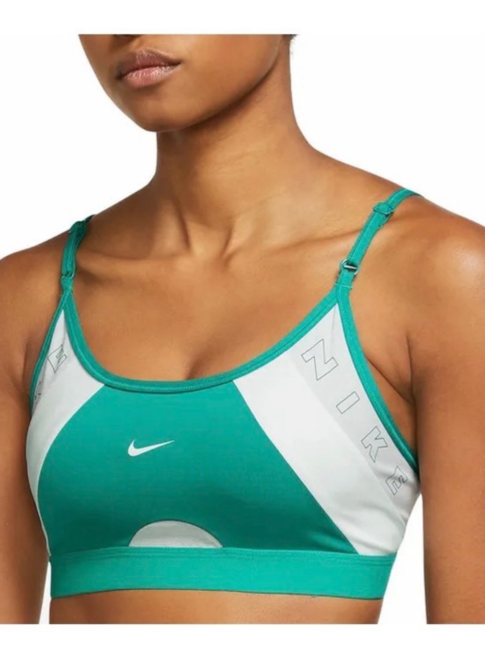 Nike Women's Teal & White Sports Bra